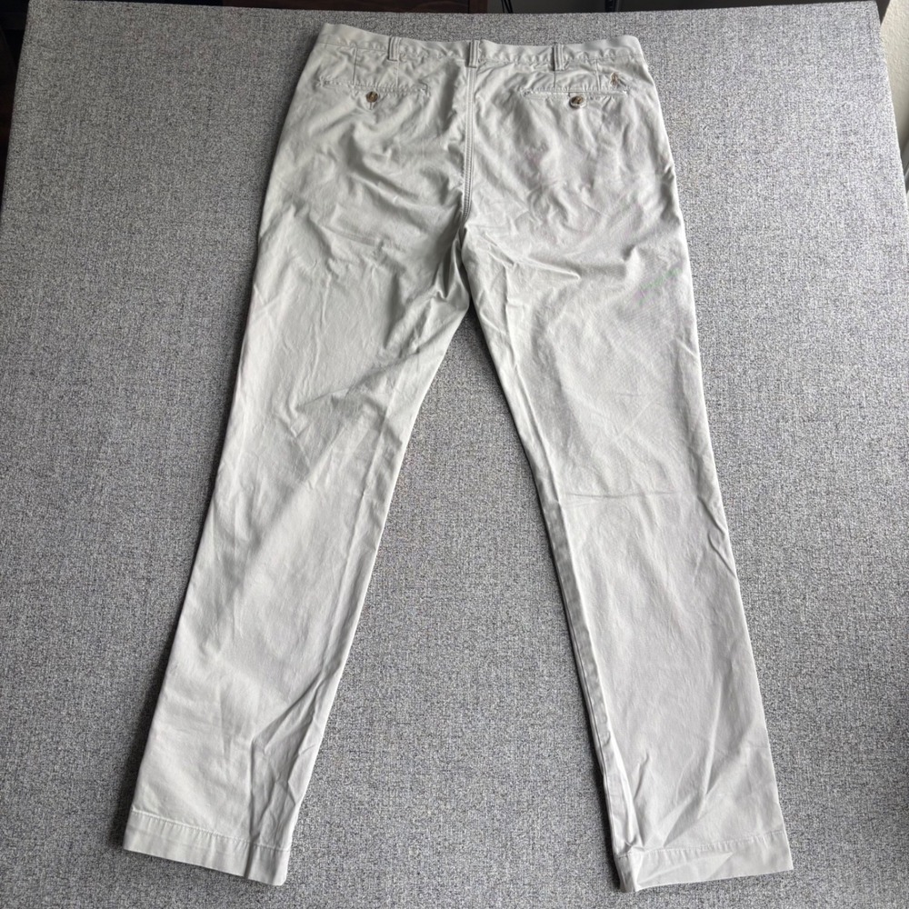 Polo Ralph Lauren Pants Mens 36x34 Stretch Straight Fit Tan Chino Cotton Twill